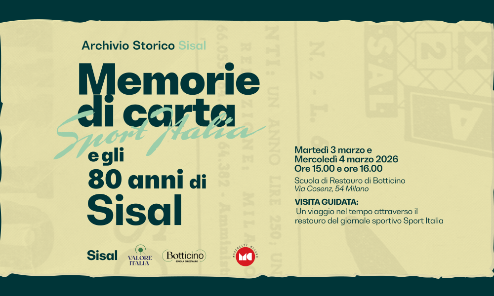 Laboratori aperti per il restauro del magazine Sport Italia con Sisal